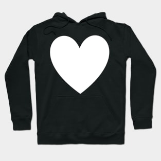 White Heart Hoodie